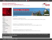 Tablet Screenshot of dgfw.de